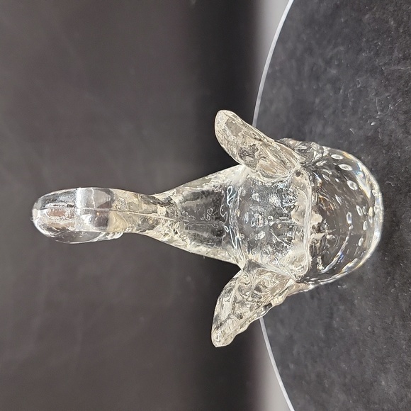 Vintage Clear Glass Swan w/Controlled Bubbles - Picture 3 of 13